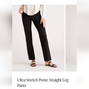 NWT Quince Ultra-Stretch Ponte Straight Leg Pants